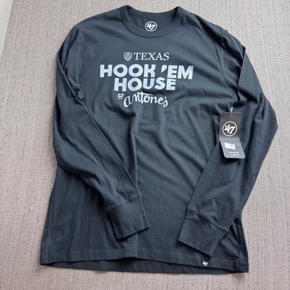 '47 Brand Texas Longhorns Hook 'Em House at Antone's Long Sleeve Shirt M NWTs